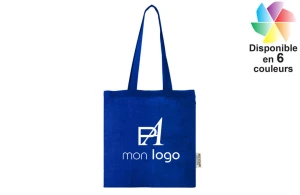 Tote bag personnalisé Madras en coton bio certifié