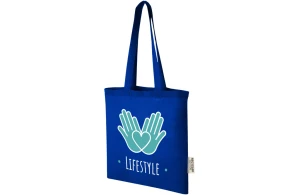 Tote bag personnalisé Madras en coton bio certifié