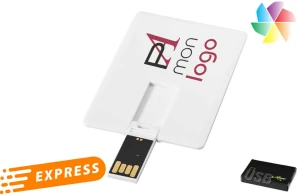 clé USB carte de crédit express 2 Go publicitaire personnalisée 