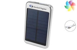 Batterie externe de secours solaire Bask 4000 mAh publicitaire personnalisée 