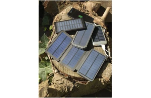 Batterie externe de secours personnalisable powerbank solaire Stellar 8000 mAh