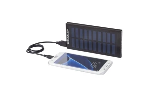 Batterie externe de secours personnalisable powerbank solaire Stellar 8000 mAh