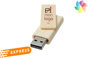 Clé USB twister bambou express 4 Go publicitaire personnalisée 