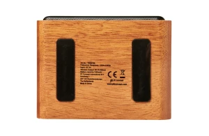 Enceinte Bluetooth® Wooden avec chargeur à induction