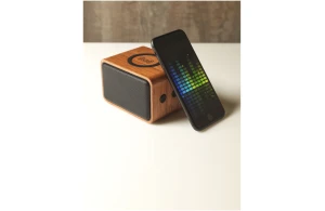 Enceinte Bluetooth® Wooden avec chargeur à induction