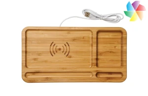 Chargeur à induction et organiseur de bureau 5 W publicitaire personnalisé 