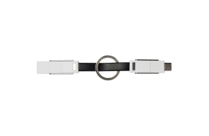 Câble de chargement personnalisé avec anneau porte clés 4 en 1