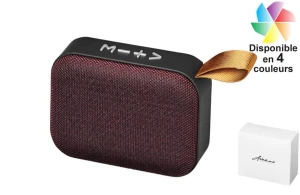 Enceinte Bluetooth® en tissu Fashion publicitaire personnalisée 