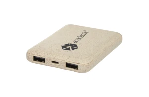 Batterie externe personnalisable powerbank en paille de blé Asama 5000 mAh