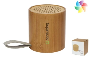 Haut-parleur Bluetooth® Lako en bambou publicitaire personnalisé 