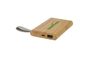 Batterie externe personnalisée en bambou Tulda 5000 mAh
