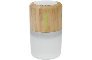 Haut-parleur Bluetooth® lumineuse en bambou Aurea