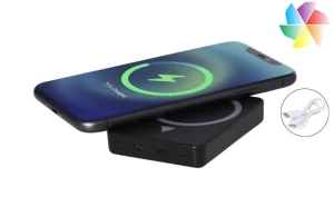 Batterie externe magnétique à induction Magclick 5000 mAh publicitaire personnalisée 