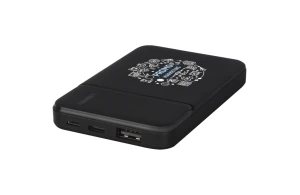 Batterie de secours personnalisable en plastique recyclé Loop 5 000 mAh