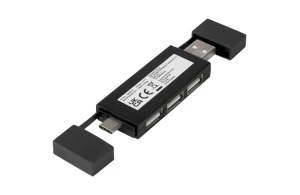 Hub USB personnalisé avec 3 ports intégrés avec USB-A et Type-C