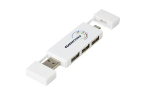 Hub USB personnalisé avec 3 ports intégrés avec USB-A et Type-C
