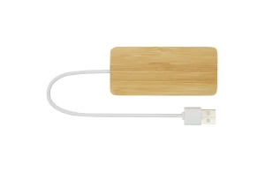 Hub USB personnalisé en bambou à 3 ports Tapas