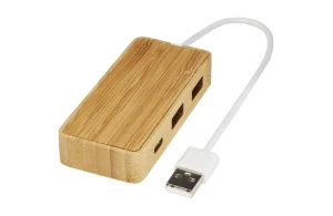 Hub USB personnalisé en bambou à 3 ports Tapas