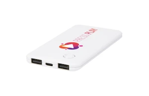 Batterie externe personnalisable powerbank plat slender 4 000 mAh