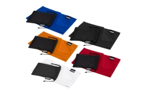 Serviette sport rafraîchissante en PET recyclé avec pochette