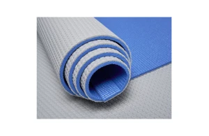 Tapis de yoga bicolore matelassée 6 mm à surface texturée