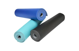 Tapis de yoga bicolore matelassée 6 mm à surface texturée