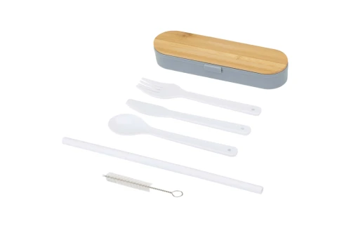 Ensemble de couverts Runa avec couvercle en bambou