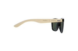 Lunettes de soleil personnalisées à miroir polarisé en PET recyclé et bambou