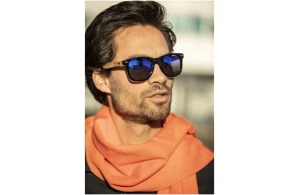 Lunettes de soleil personnalisées à miroir polarisée en PET et bois recyclé