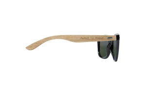 Lunettes de soleil personnalisées à miroir polarisée en PET et bois recyclé
