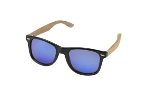 Lunettes de soleil personnalisées à miroir polarisée en PET et bois recyclé