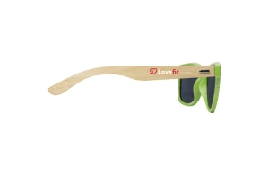 Lunettes de soleil personnalisées au design rétro en bambou