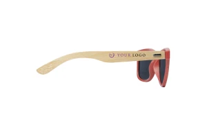 Lunettes de soleil personnalisées au design rétro en bambou