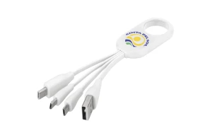 Câble USB multi ports type C 4 en 1 Troup publicitaire personnalisé 