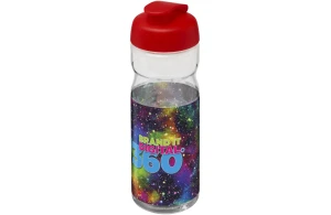 Bidon de sport personnalisée avec couvercle à clapet 650ml