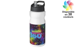 Gourde sport H2O Active® Base 650ml couvercle à goulot publicitaire personnalisée 