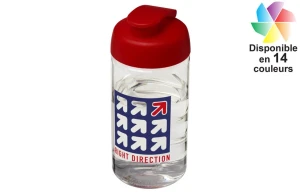 Gourde sport H2O Active® Bop 500ml avec couvercle à clapet publicitaire personnalisée 