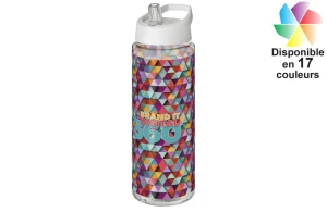 Gourde sport H2O Active® Vibe 850ml couvercle bec verseur publicitaire personnalisée 