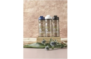 Bidon sport personnalisée recyclé Base 650ml avec couvercle à bascule