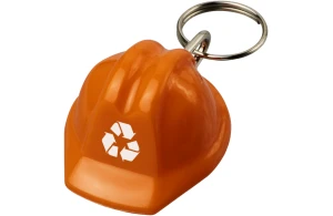 Porte-clés publicitaire en forme de casque de chantier plastique recyclé Kolt