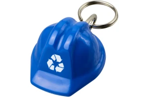 Porte-clés publicitaire en forme de casque de chantier plastique recyclé Kolt