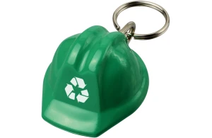 Porte-clés publicitaire en forme de casque de chantier plastique recyclé Kolt