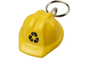 Porte-clés publicitaire en forme de casque de chantier plastique recyclé Kolt