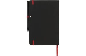 Carnet à reliure et marque-page colorée avec stylo