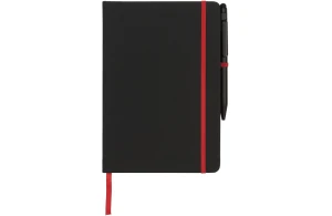 Carnet à reliure et marque-page colorée avec stylo