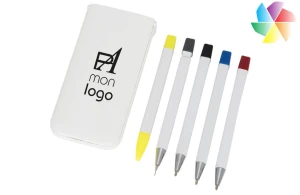 Parure de stylos de bureau publicitaire personnalisée 