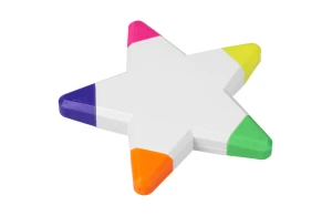 Surligneur étoile stabilo personnalisé  5 couleurs Solvig