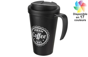 Gobelet Americano® personnalisé avec couvercle anti fuites capacité 350ml 