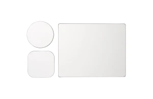 Tapis de souris personnalisé en papier laminé recyclé avec sous-verre mixte