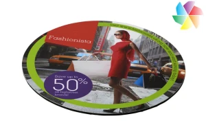 Tapis de souris Q-Mat® rond publicitaire personnalisé 